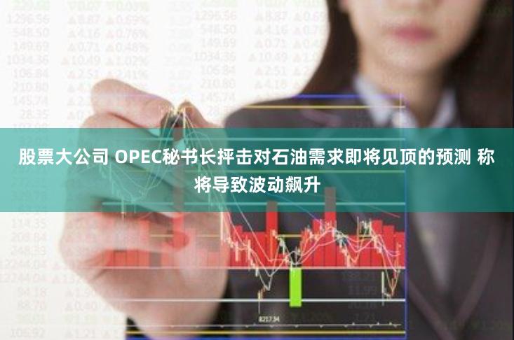 股票大公司 OPEC秘书长抨击对石油需求即将见顶的预测 称将导致波动飙升